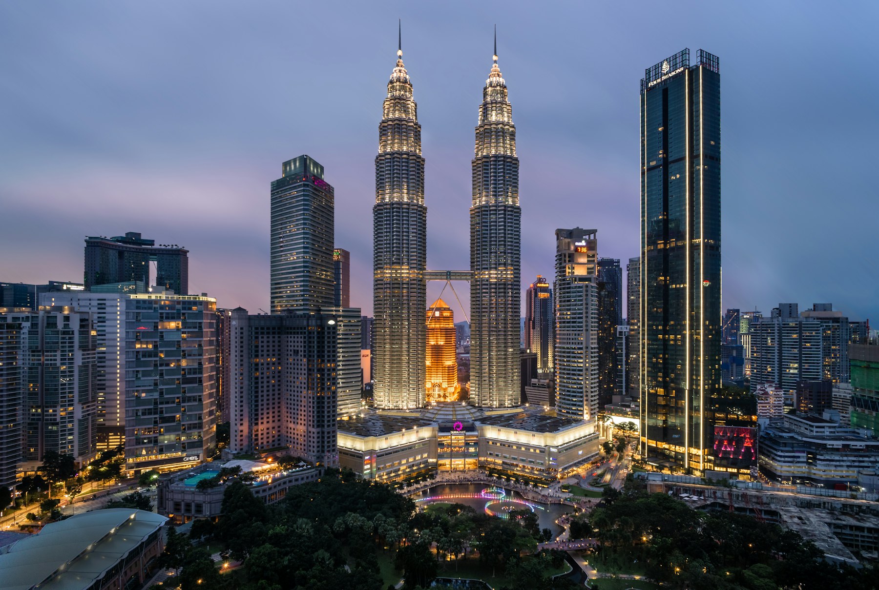 Kuala Lumpur skyline and KL Sentral district context for the studio